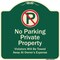 Signmission Designer Series-Private Property Violators Towed Away At Owner Expense With No, 18" H, G-1818-9913 A-DES-G-1818-9913 - alternate 1
